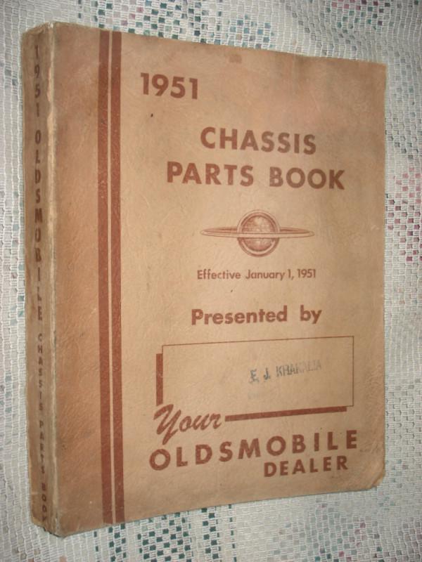 1937-1951 oldsmobile parts book catalog gm numbers manual original rare 50 49 48