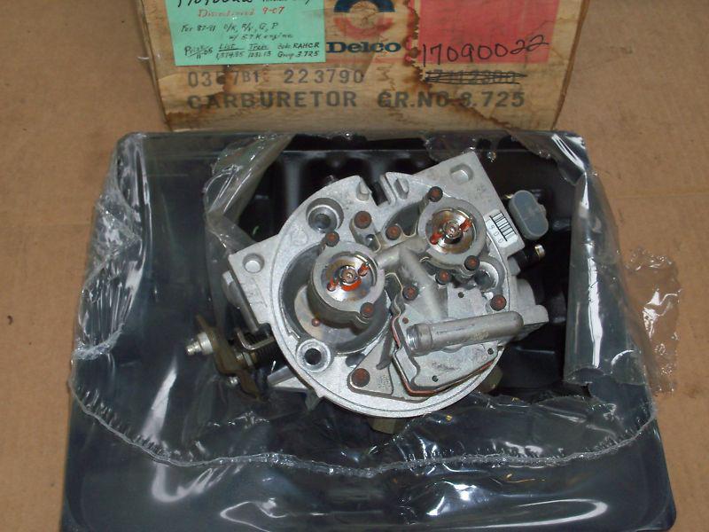 87 89 91 chevy gm oem throttle body carburetor #17090022 nos c/k r/v 5.7l etc.