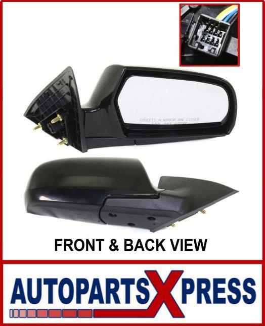 Kia optima 06-10 mirror rh, power, heated, manual fold, black ki1321140