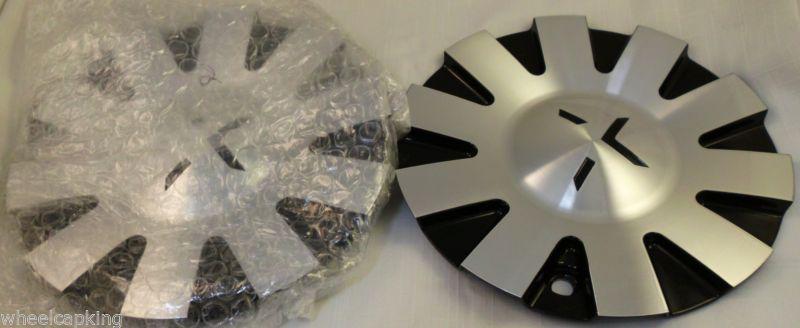 Starr wheels chrome/black custom wheel center cap caps set of 2 # c-1035-2 new!