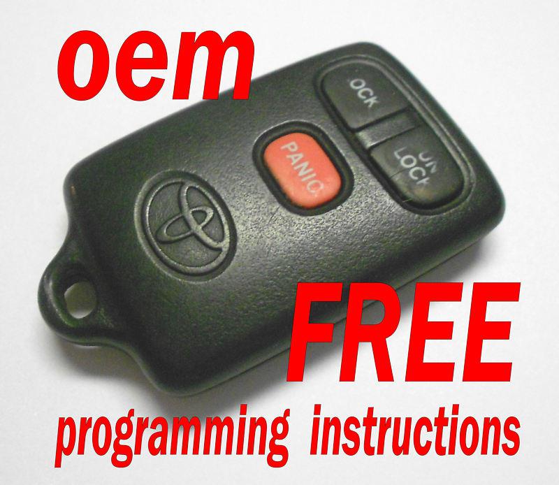 Used oem toyota camry sienna keyless remote entry fob transmitter fcc  gq43vt7t