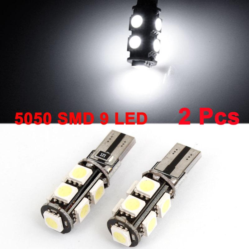 Error free canbus 2825 2821 w5w t10 9 5050 smd led white car light bulb 2 pcs