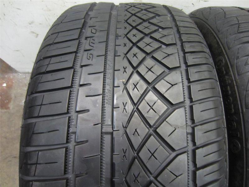 Pair of (2) 255/40zr18 continental extremecontact dws tuned 40-50&60%