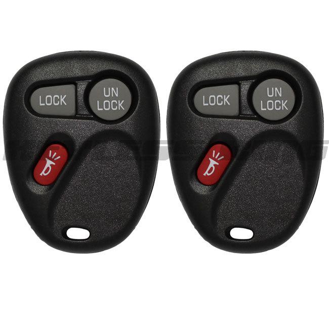 2 new replacement keyless entry remote key fob clicker transmitter for 15042968