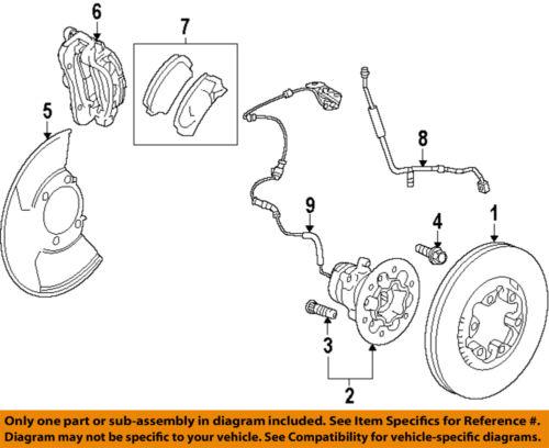 Gm oem 15176996 front abs wheel sensor/abs wheel speed sensor