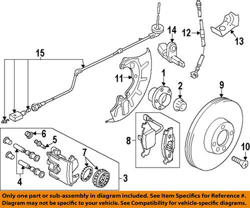 Volkswagen oem 5c0615301 disc brake rotor/front brake rotor/disc