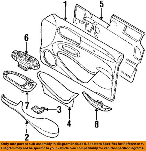 Jaguar oem lnc6331bf front door-switch panel