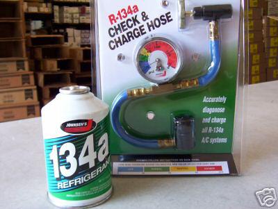 R134a refrigerant check & charge kit comlpete