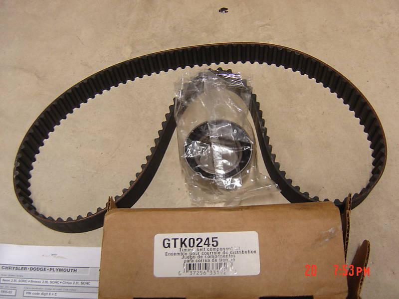 Goodyear "gatorback" timing belt kit, gtk0245