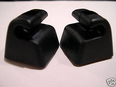 1979-2002 jaguar xj6, xj12, xjr, xjs & xj8 new sun visor clips - black