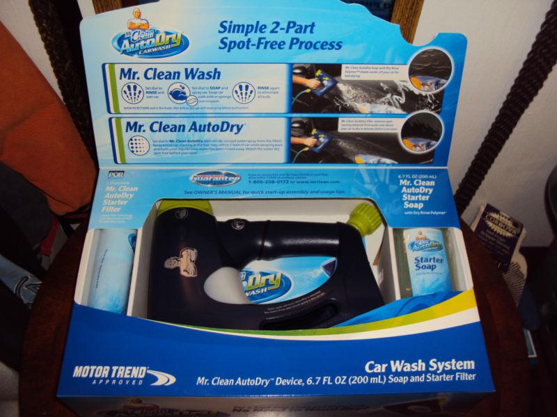 New mr. clean autodry car wash system with soap and filter