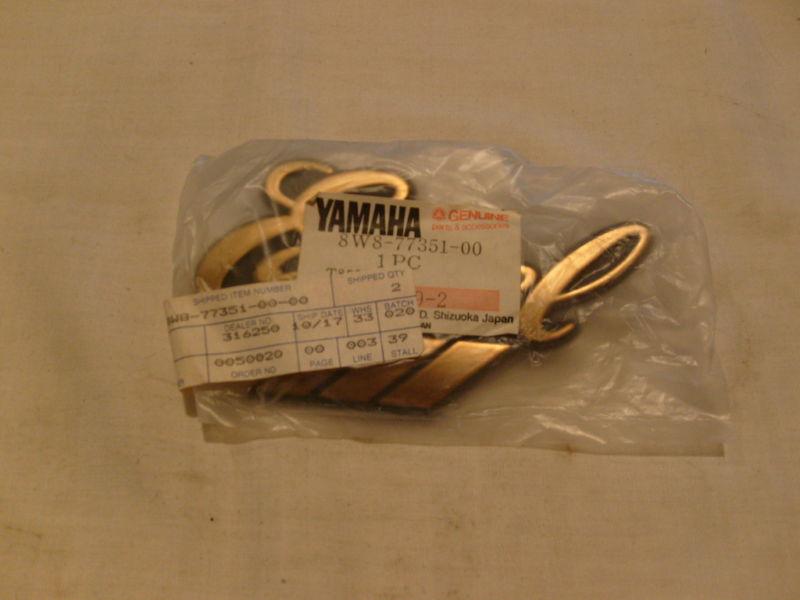 Yamaha excel iii emblem new 8w8 77351 00