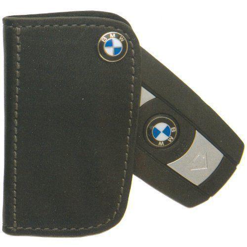 New genuine bmw black leather key case oem