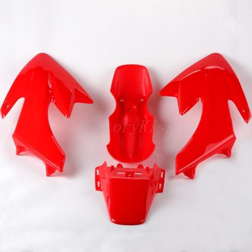 Gau new motorcross red plastics body kit for honda crf50 xr xr50 dirt pit bikes 