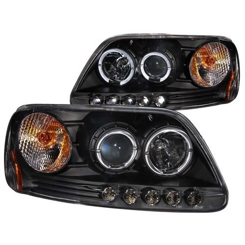 Anzo headlights black projector for 1997.5-03 f150 and 1997-02 expedition 111031