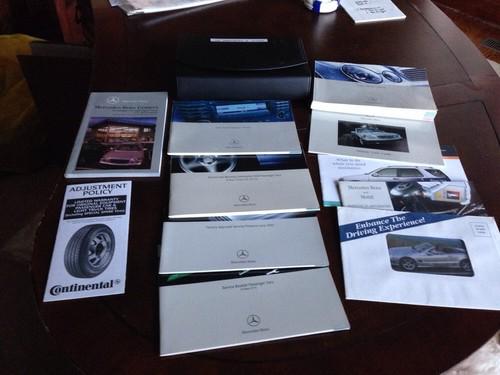 2003 mercedes benz e-class e320 e500 owners manual set w/ case- 12 pieces