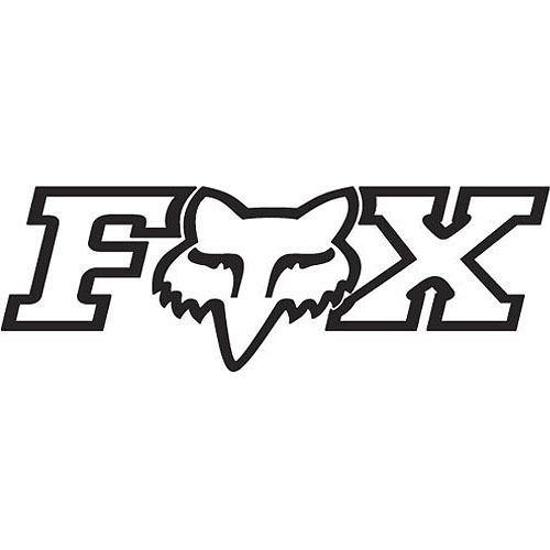Fox racing decal mx motocross fheadx tdc 6" sticker pack of 3 black 14353-001