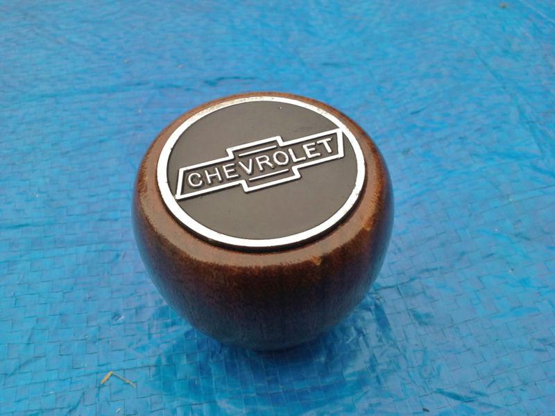 Vintage 50s 60s ? chevrolet wood shift knob chevy shifter handle 4spd 3spd