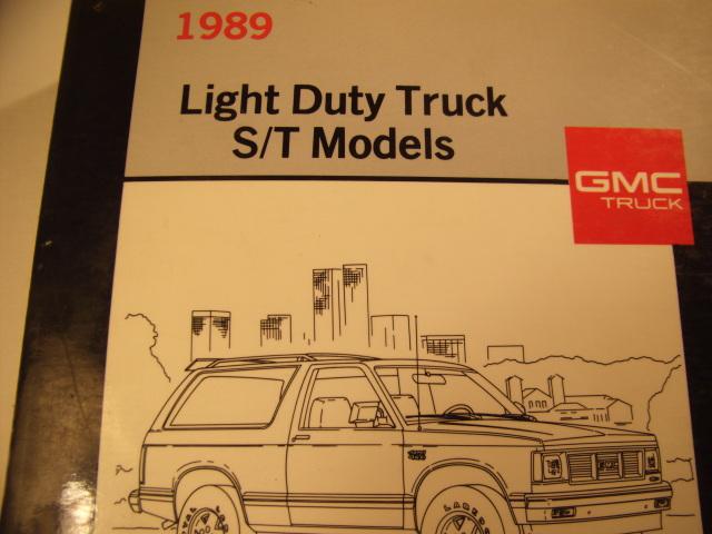 1989 gmc  light duty truck, s/t models ~ factory service manual ~chevy ,blazer