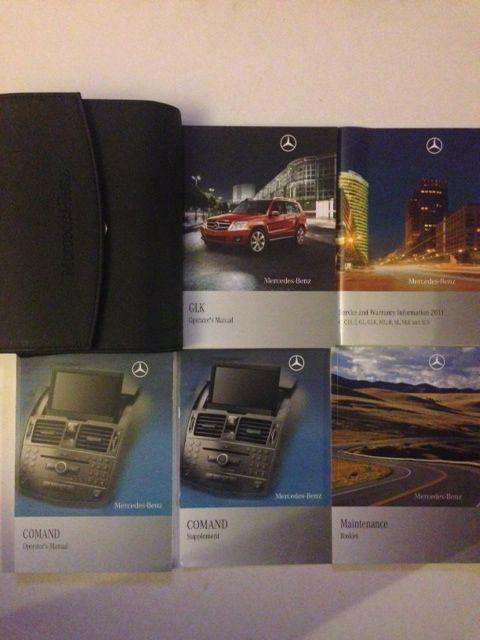 2011 mercedes-benz glk owner's manual with case