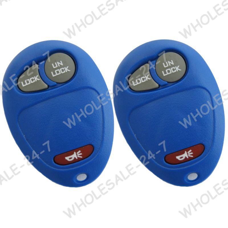 2 new navy gm keyless entry remote key fob clicker transmitter wireless l2c0007t