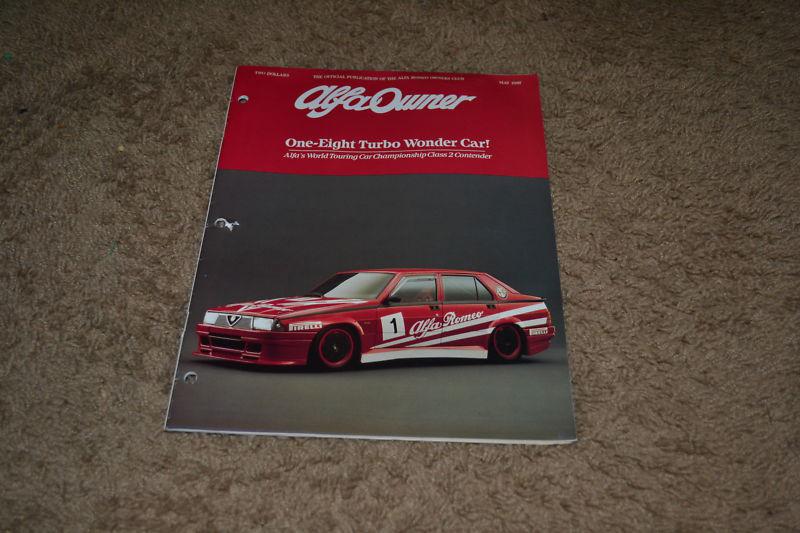 Alfa owner: the official publication of the alfa romeo owners club may 1987