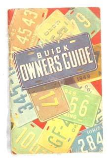 1949 buick owners manual original