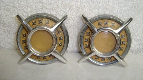 Lot of 2 1961 galaxie or starliner roof emblems fomoco part number c0ab 62517a20