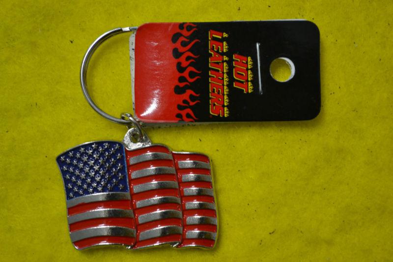 Bikers american flag key chain motorcycle