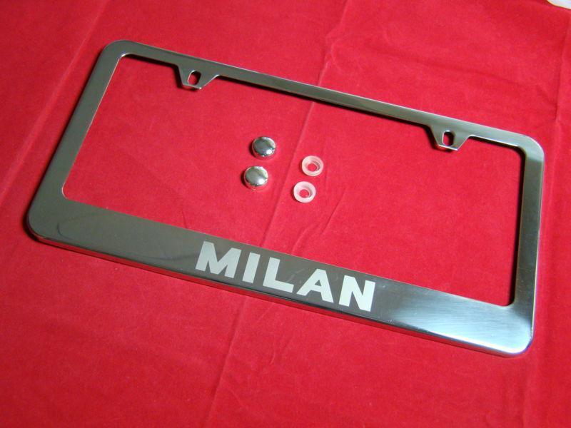 Mercury  milan  license plate frame stainless steel chrome