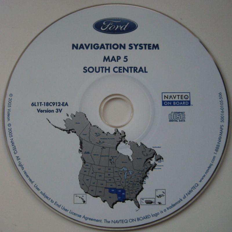 2003 2004 2005 2006 ford expedition navigation cd map #5 ok ar la ms partial tn