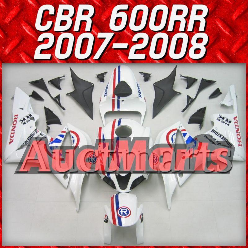 Fit honda 07 08 cbr600rr cbr 600 rr 2007 2008 fairing kit abs plastics c10 h17