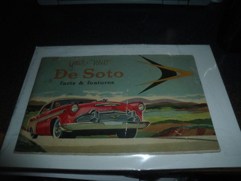 1950s de soto owner's manual / guide / rare original desoto  book!!w/certificate