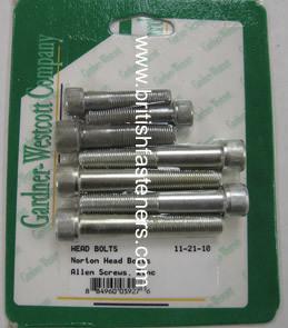 Gardner westcott norton head bolt set    11-21-10