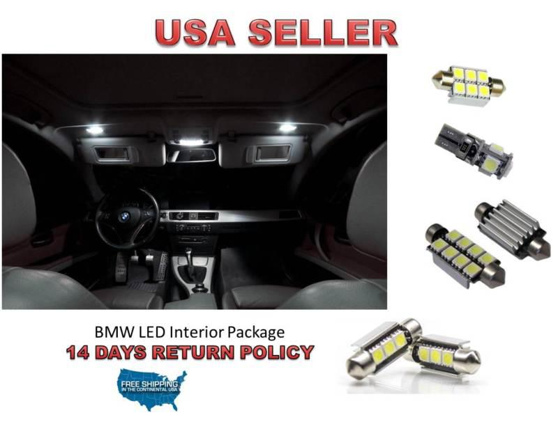 19 x bmw 7 series e65 e66 750li led lights interior package kit - error free  