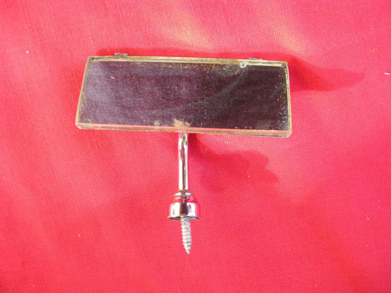 Vintage wingard rearview mirror u.k. austin  mg jaguar  morgan   fits wood dash