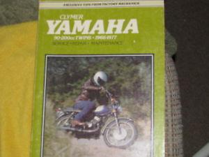 Yamaha 90-200cc twins 1966-1977 clymer service/repair maintenance maunal