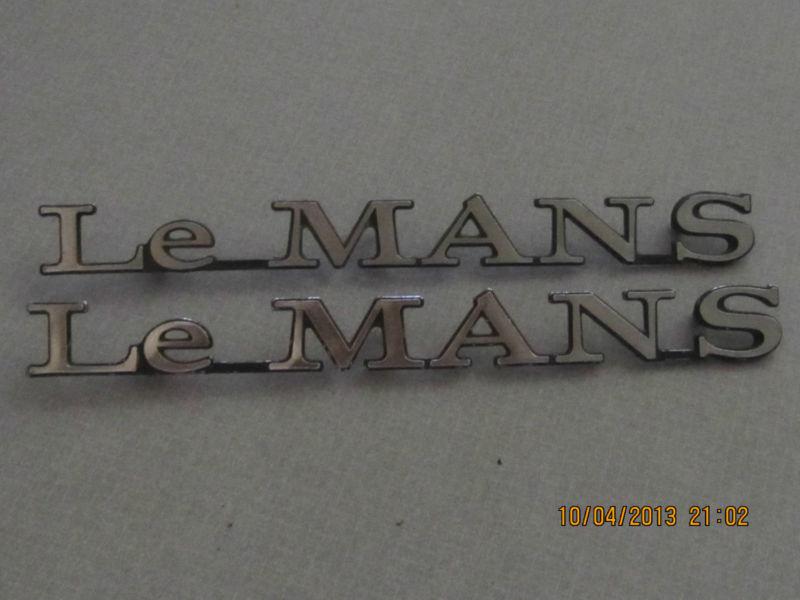 71 72 lemans le mans front fender emblems