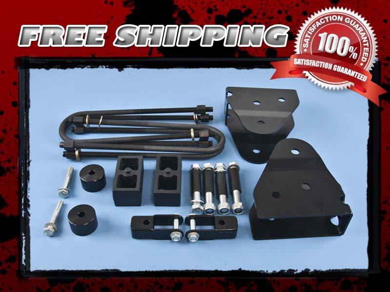 Nylon lift kit front 2" rear cast 1" radius arm shock extender 4x4 4wd overloads