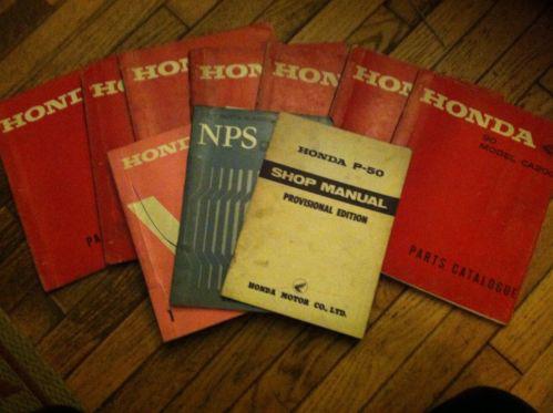 Honda parts catalogs vintage lot 10