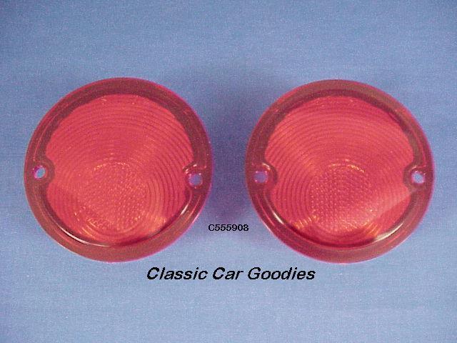 1955-1959 chevy truck tail light lens (2) 1956 1957 1958