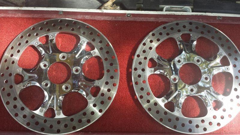 Performance machine gatlin front brake rotor/disk 