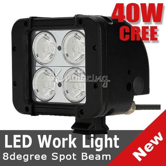 40w 4.6" spot beam dual row cree led work light bar cab 4x4 car pickup lamp ce