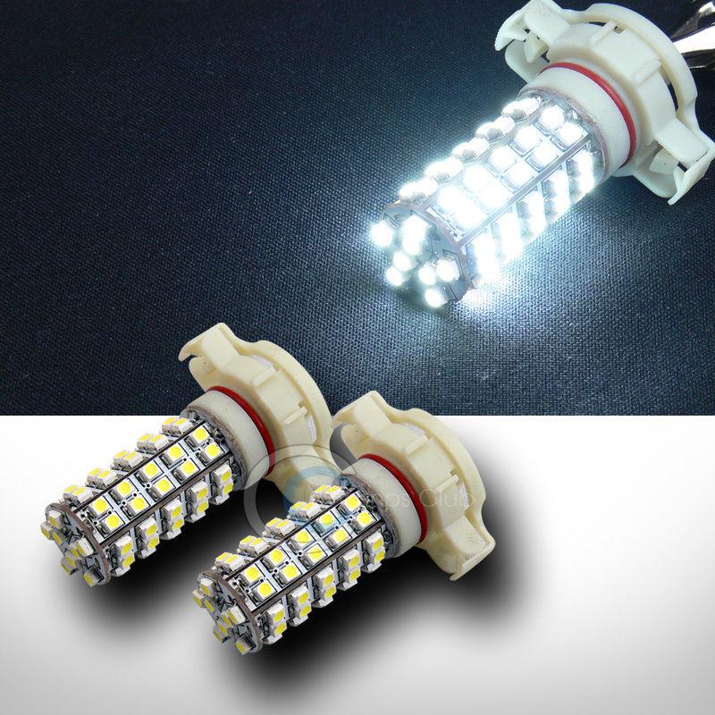 2x white h16/5101/5102 68x smd led daytime running/fog/drl light bulbs psx24w