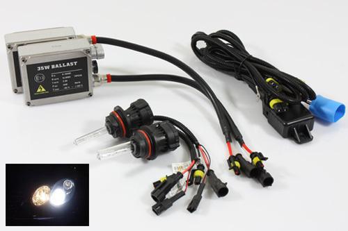 9007/hb5 jdm headlights bi-xenon hi/low beam 6000k pure white hid conversion kit