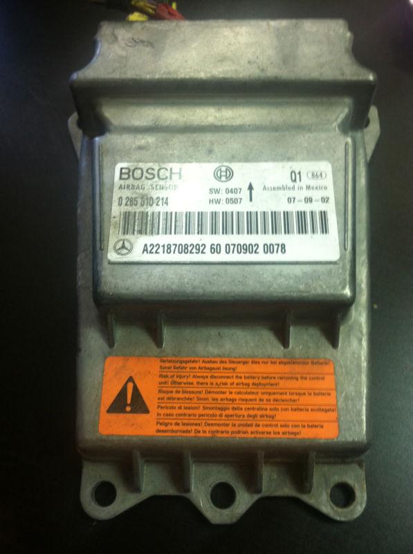 08 mercedes s63 airbag computer module 0285010214 2218708292