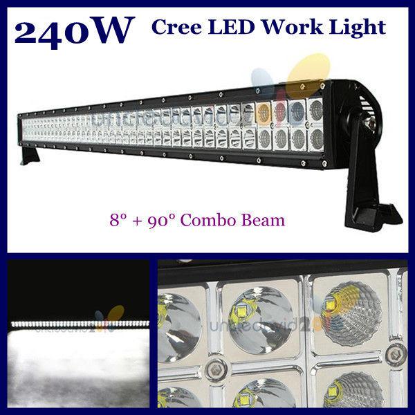 240w 80 cree led work light bar combo beam head lamp 4x4 offroad suv jeep truck