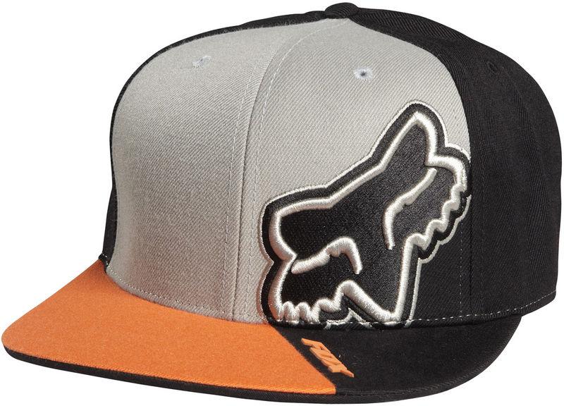 Fox lapse orange fitted hat motocross cap hats mx 2014 grey black