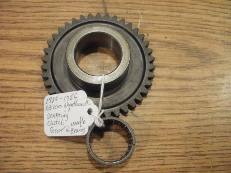 Cb700 cb 700 starter clutch gear & needle bearing 1984 1985 1986 nighthawk