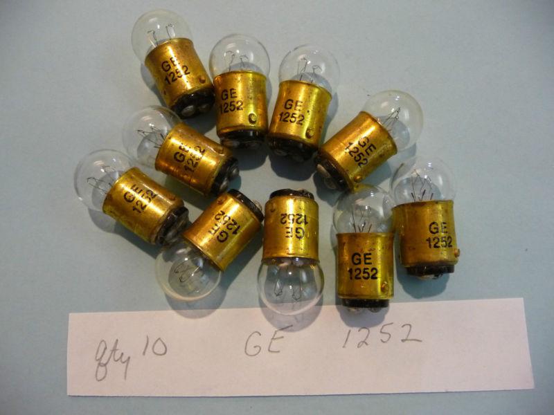 1252 general electric miniature light bulbs (10 bulbs) nos